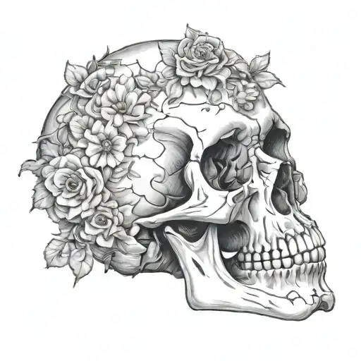 Skull Art Piece