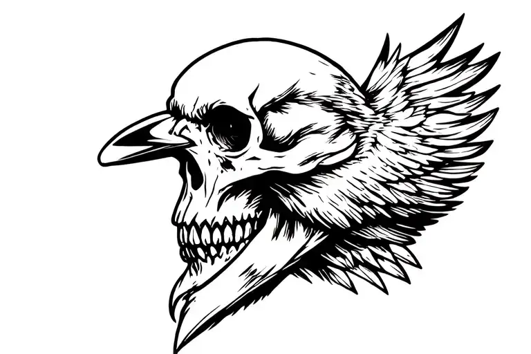 Crow And Skull