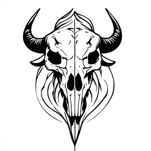 Buffalo Skull Classy Way