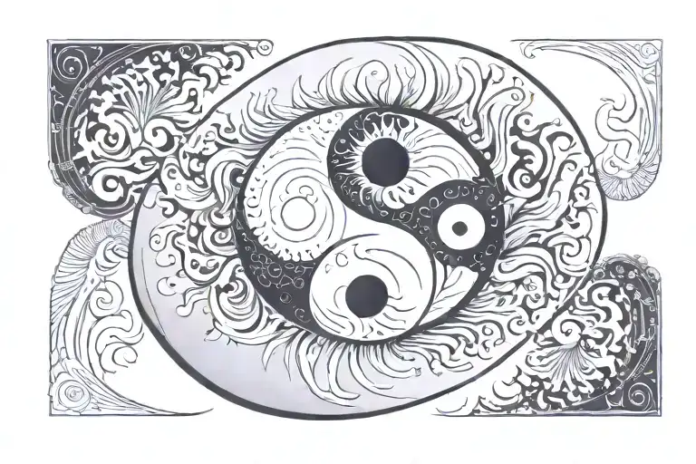 The Sun And Inside Yin And Yang