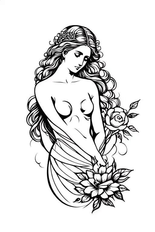 The Goddess Of Love Full Body Shoulder