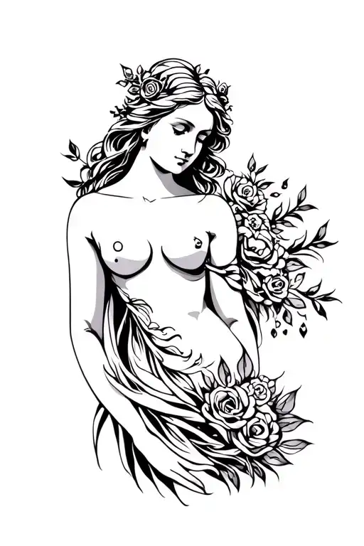 The Goddess Of Love Full Body Shoulder