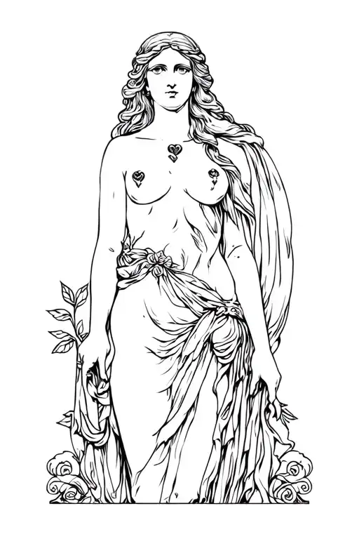 Aphrodite The Goddess Of Love Full Body