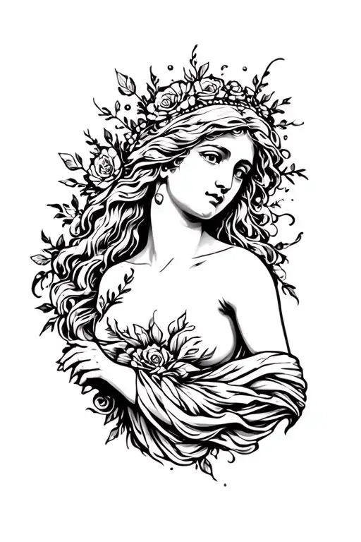 Aphrodite The Goddess Of Love Full Body