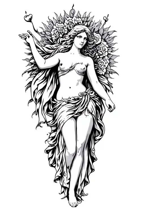 Aphrodite The Goddess Of Love Full Body