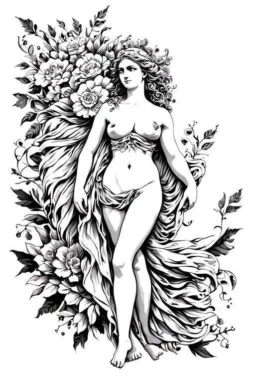 Aphrodite The Goddess Of Love Full Body