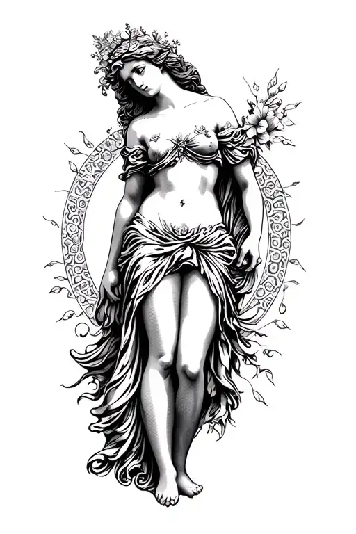 Aphrodite The Goddess Of Love Full Body