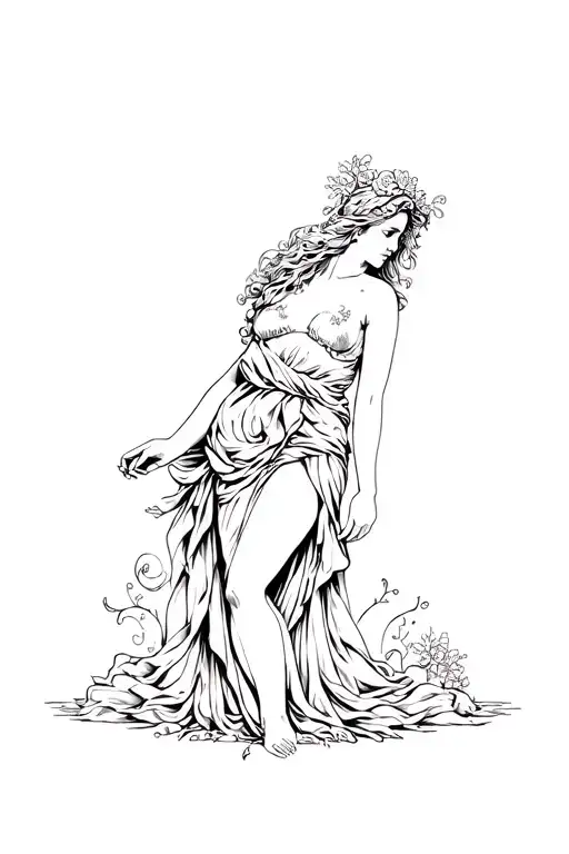 Aphrodite The Goddess Of Love Clothed Full Body