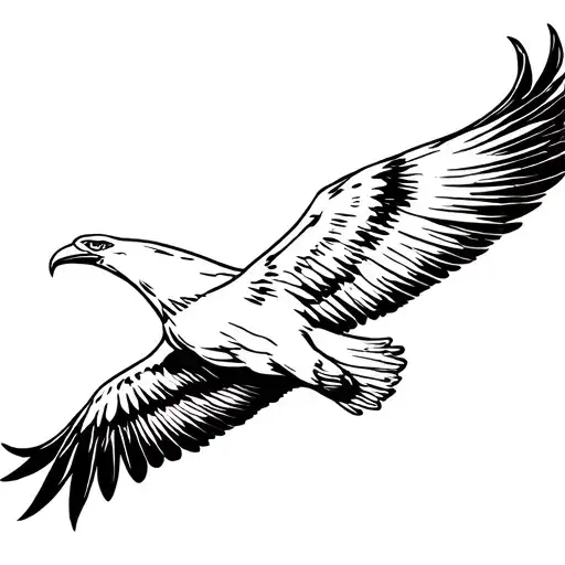 Eagle In Flight