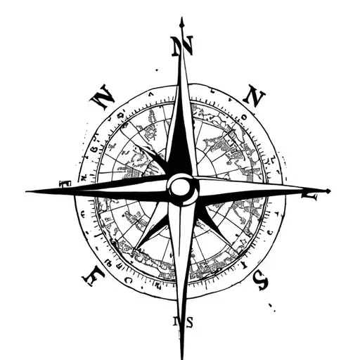 Compass With Map