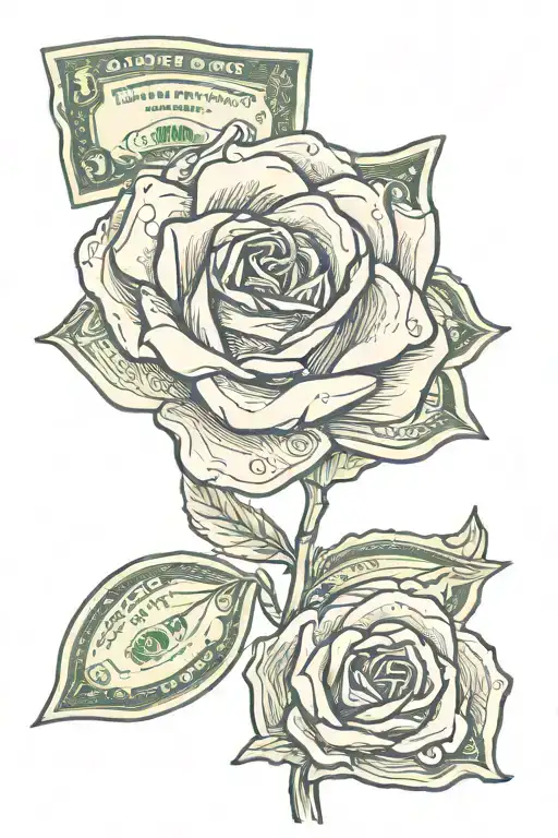 Money Rose Petal Flower