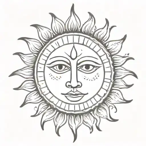 Sun With Face