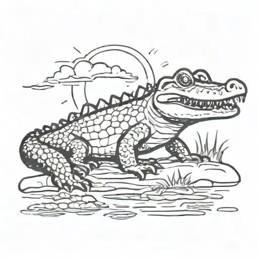The Crocodile That Swallowed The Sun