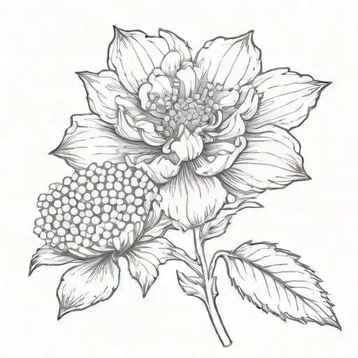 May Birth Blower And November Birth Flower Together