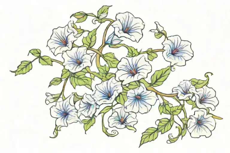 Swirling Morning Glory Vine