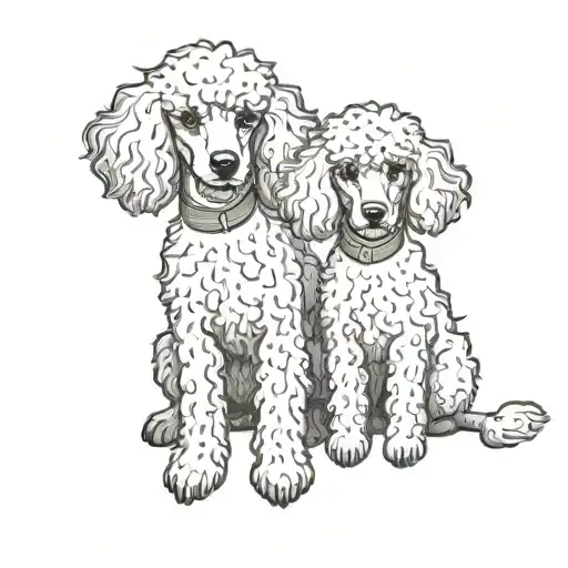 Poodle Dog And Cat Sitting