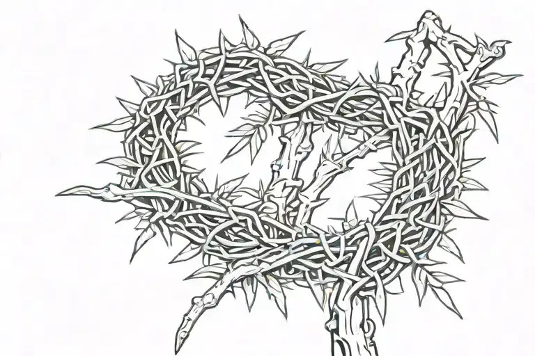 Short Section Of Crown Of Thorns