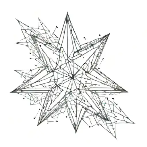 A Star Made With Cybersygilism Style Design