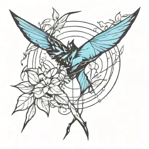 Nightwing Symbol Nature Inspired