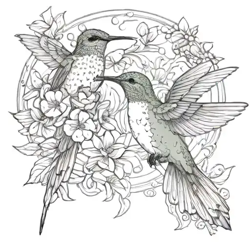 Hummingbird And Angel