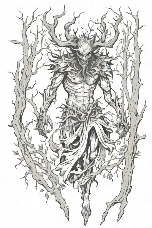 Demon Of The Fall In Forest