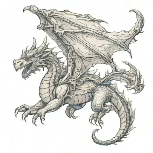 Fantasy Dragon Flying