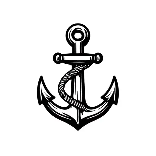 Merchant Navy Anchor Intertwined