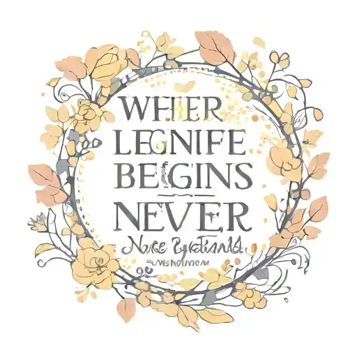 Where Life Begins And Love Never Ends