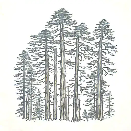 Rose - Sisters - Redwood Trees Colors Sunset