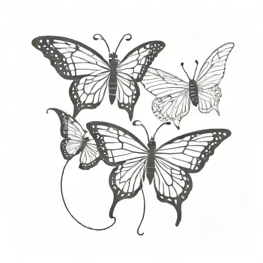 Sea And Gemini And Butterfly