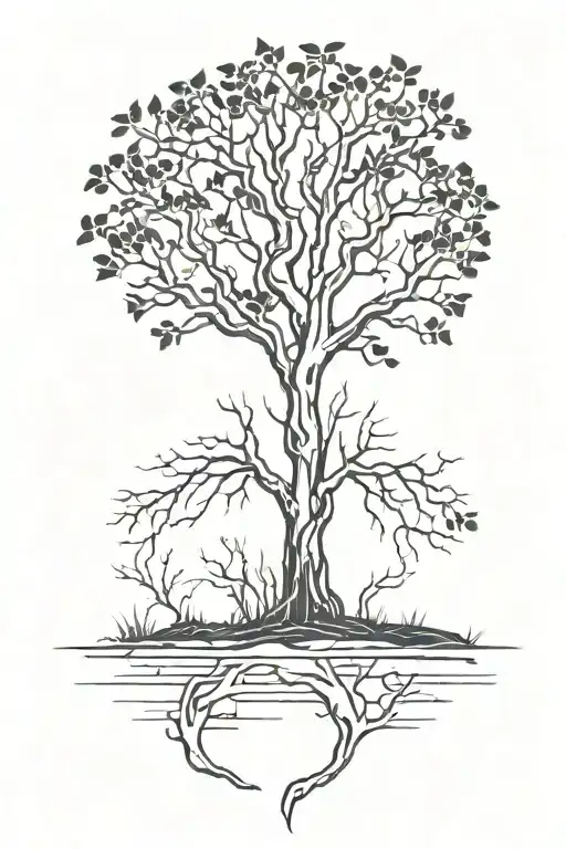 Grave With Poison Tree With Tree Branches Going Up To My Fingers