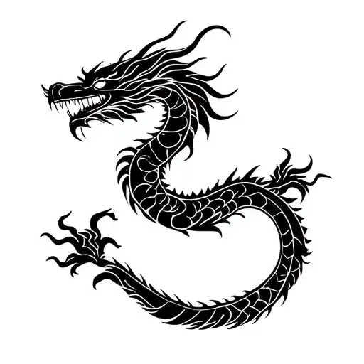 Japanese Dragon Flying