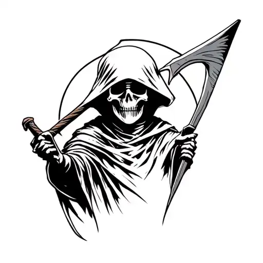 Grim Reaper With A Broken Scythe