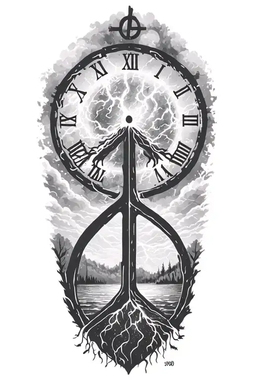 Peace And Lightining Storm And Time And Nature