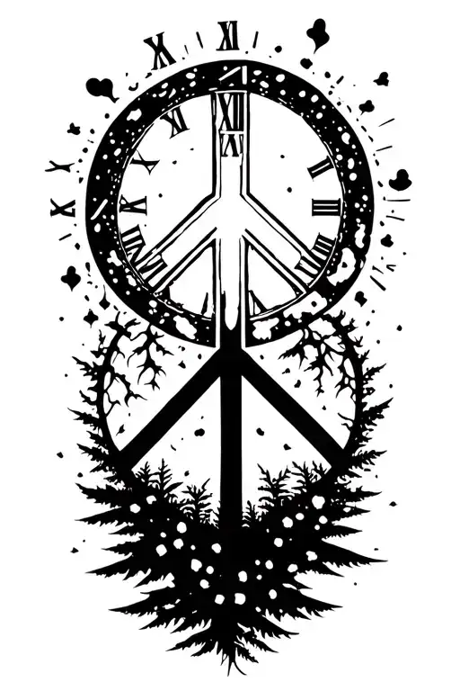 Peace And Lightining Storm And Time And Nature