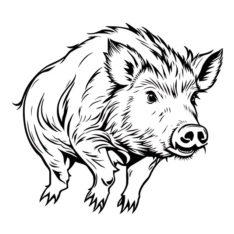 Wild Boar Full Body