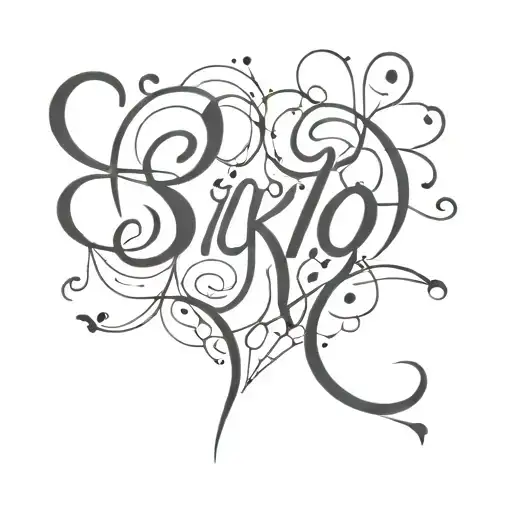 Sicko With A Little Heart At The End In A Cursive Font
