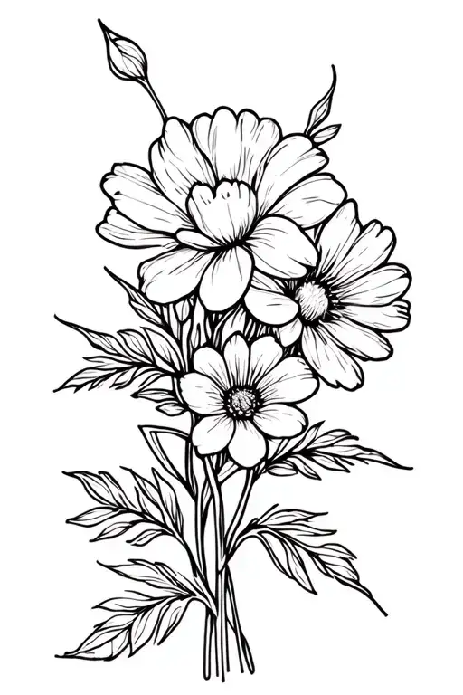 Birth Flower Bouquet