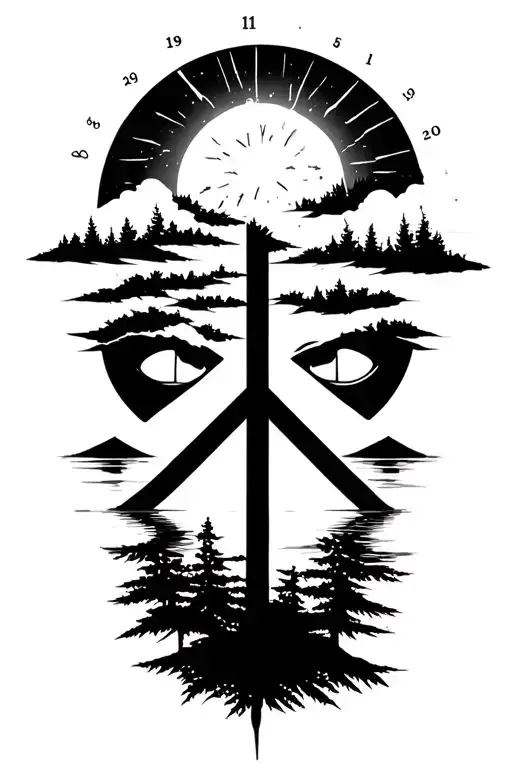 Peace And Lightining Storm And Time And Nature