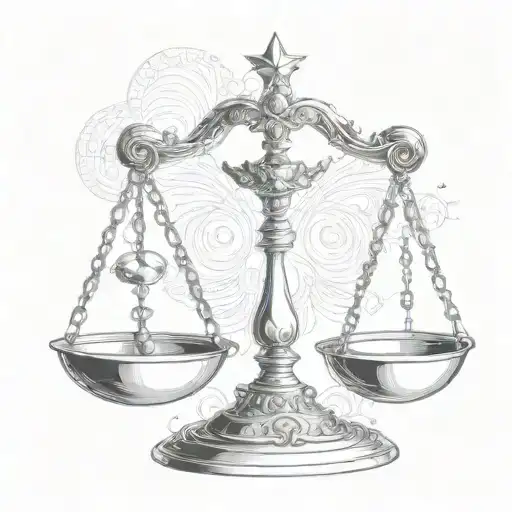 Dainty Libra Star Scales