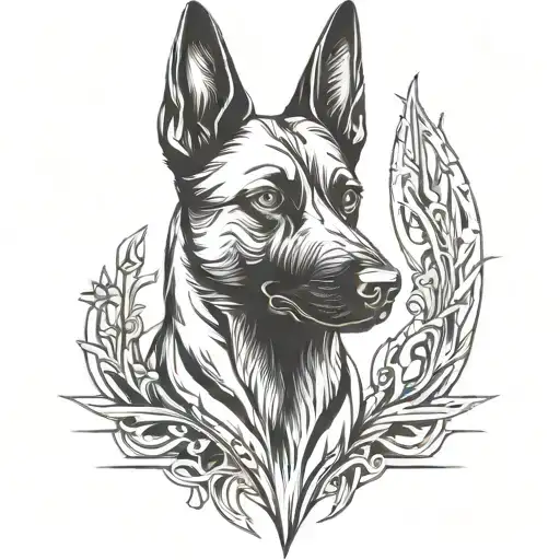 Biomechanical Belgian Malinois Dog