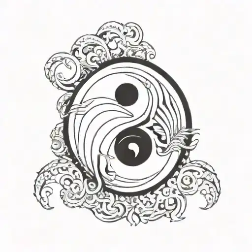 Yin Represents Aquarius And Yang Represents Leo