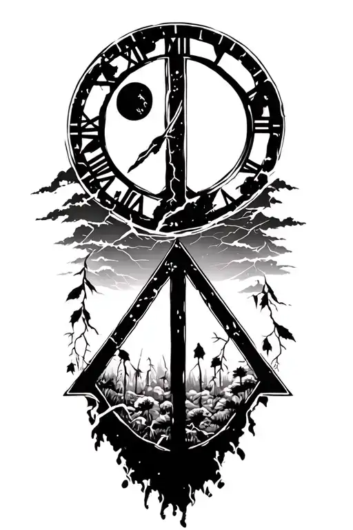 Peace And Lightining Storm And Time And Nature