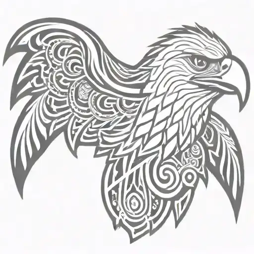 Eagle With Maori Armband