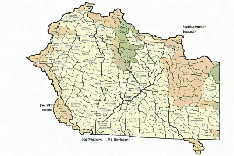 New Hampshire Map With Eagle Behind It