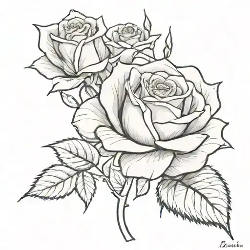 Rose With The Name Evelynn