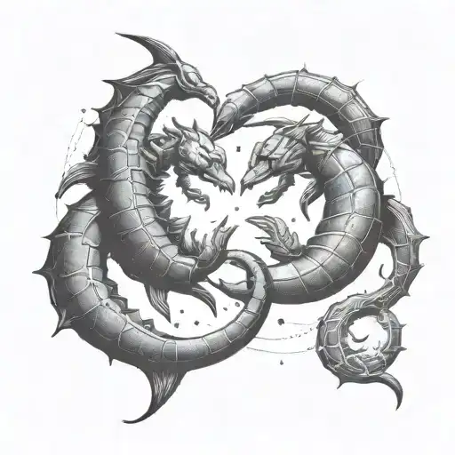 Scorpio And Pisces Zodiac With Star Constellation