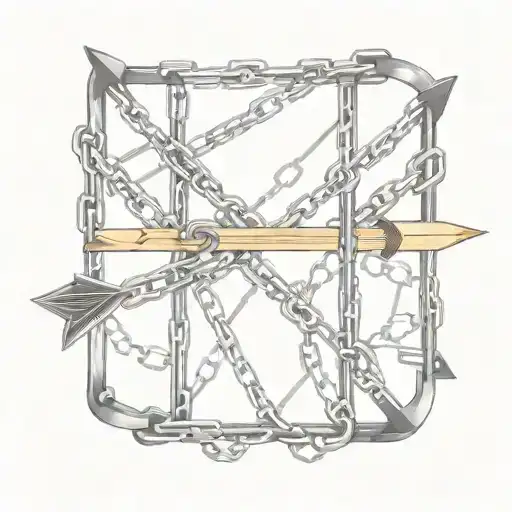 Arrow Breaking Free From Chains