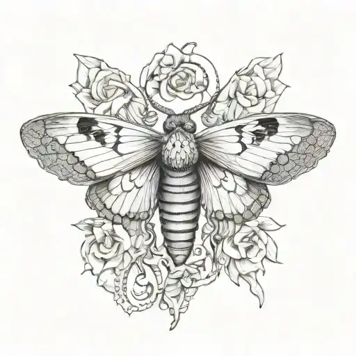 Death Moth For The Upper Thigh And Hip