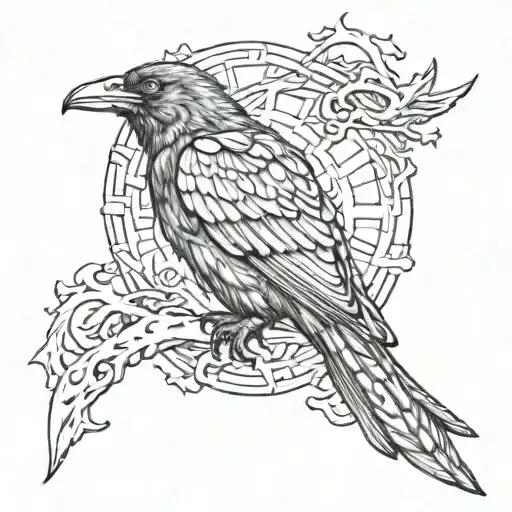 Forearm Band With The Raven Of Blackbird-alterbridge